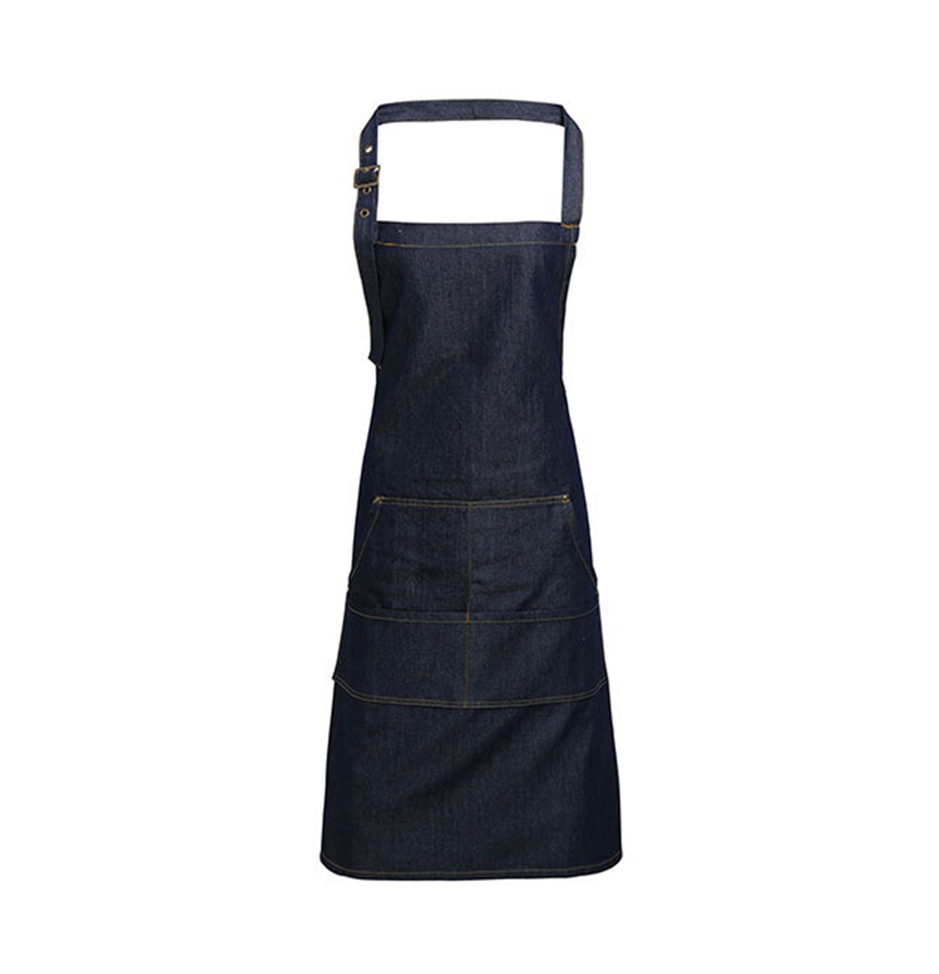 Jeans Stitch Denim Bib Apron